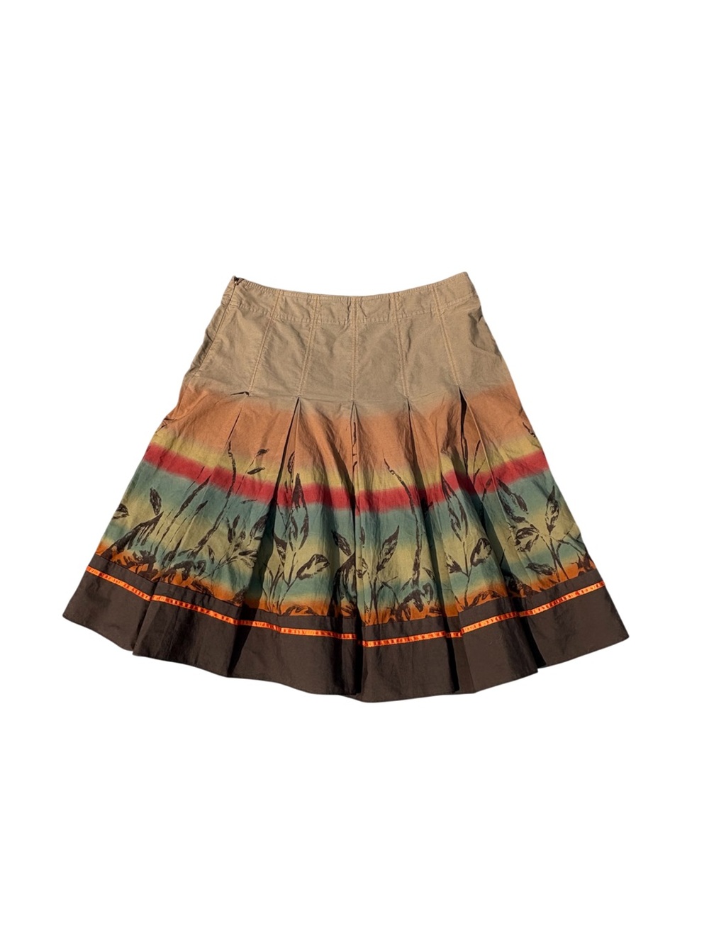 DKNY Multi-Color A-Line Skirt Fall Floral